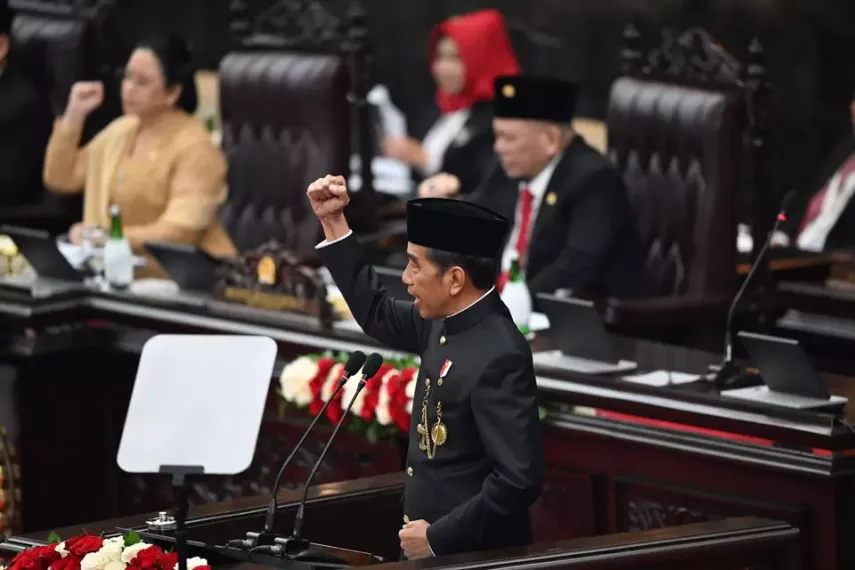 Jokowi Pamer Hasil Capaian 10 Tahun Pembangunan Indonesiasentris