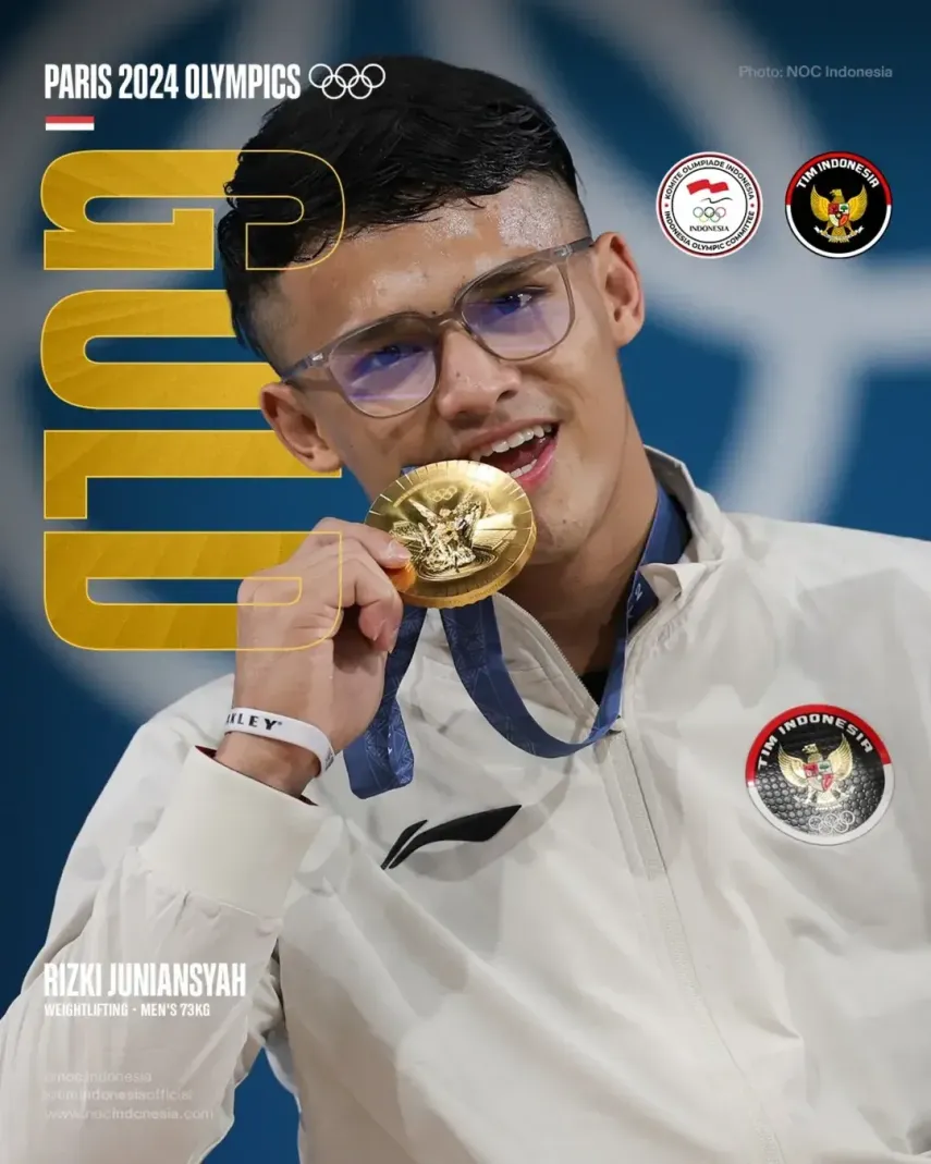 Mengenal Sosok Rizki Juniansyah, Lifter Indonesia Peraih Medali Emas Olimpiade 2024