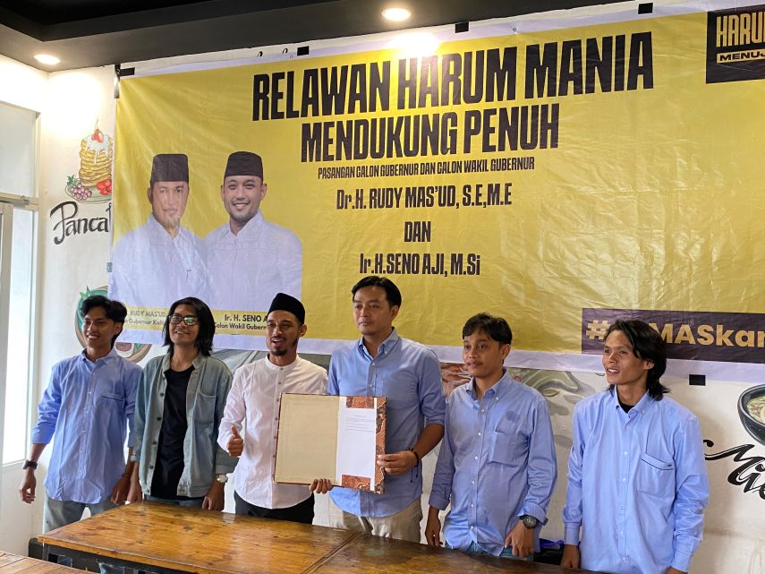 Relawan Harum Mania Deklarasikan Dukungan untuk Rudy Mas'ud-Seno Aji di Pilgub Kaltim 2024