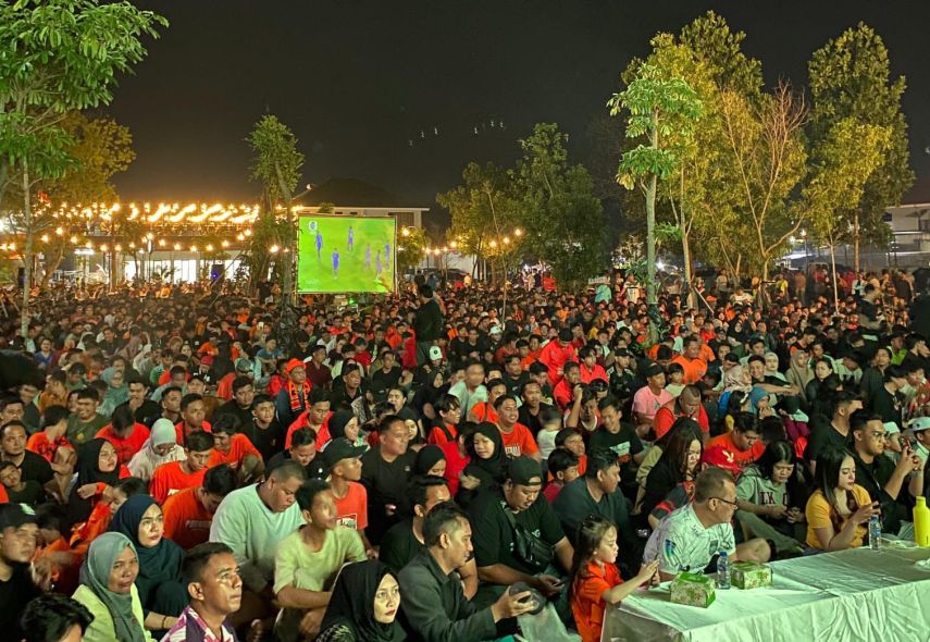 Harum Youth Community Sukses Gelar Nobar Final Piala Presiden 2024 Borneo FC vs Arema FC