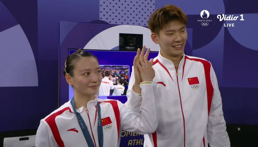 Raih Medali Emas di Olimpiade Paris 2024, Huang Yaqiong Dilamar Liu Yuchen