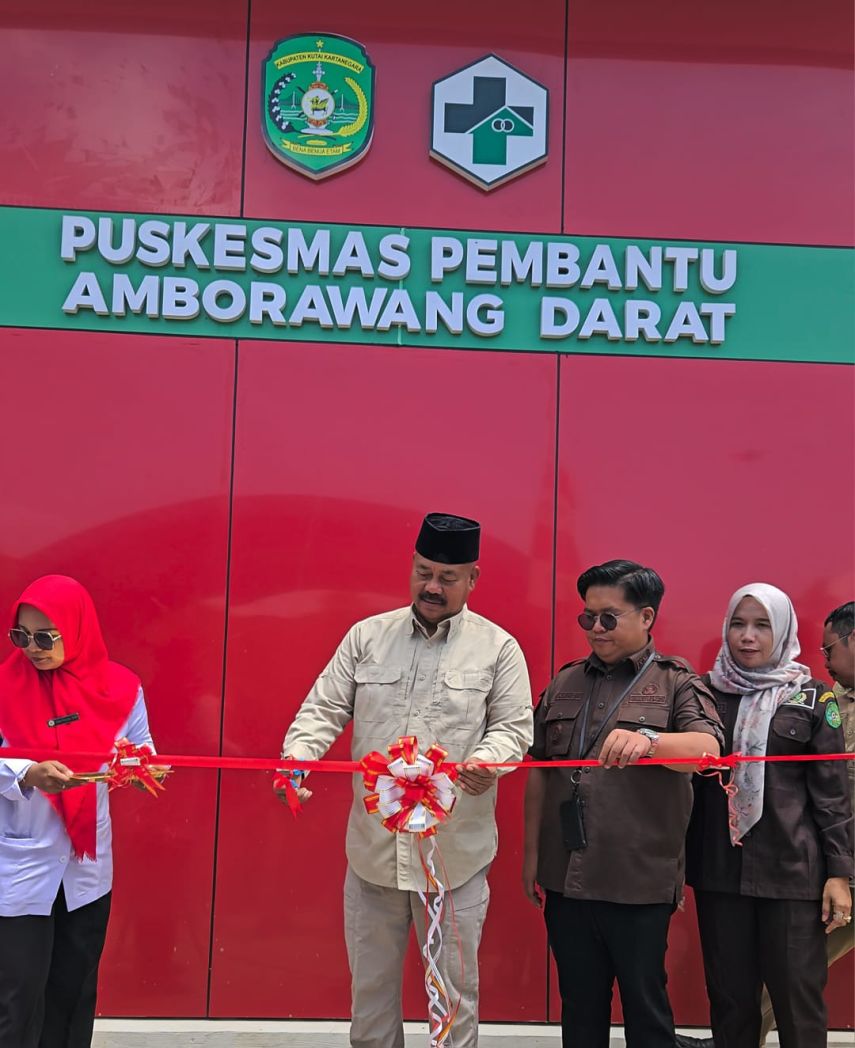 Bupati Edi Damansyah Resmikan Pusban Amborawang Darat, Perkuat Layanan Kesehatan dan Penanganan Stunting