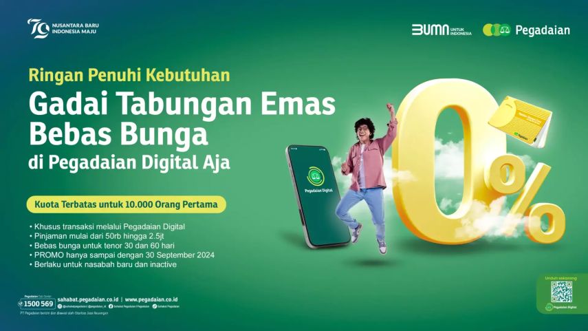 Rayakan Hari Pelanggan Nasional, Pegadaian Tawarkan Promo Spesial untuk Nasabah Setia