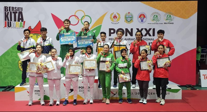 PON XXI Aceh-Sumut, Tenis Meja Kaltim Puas Raih Satu Perunggu 