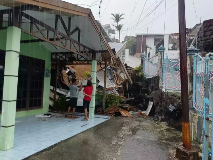 Hujan Deras Picu Longsor di Balikpapan, Dua Rumah Rusak Parah