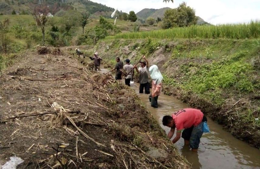 Dispertan PPU Galakkan Edukasi dan Gotong Royong dengan Kelompok Tani untuk Antisipasi Banjir