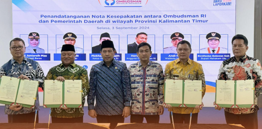 Pemkab Mahulu Teken MoU dengan Ombudsman RI untuk Tingkatkan Pelayanan Publik