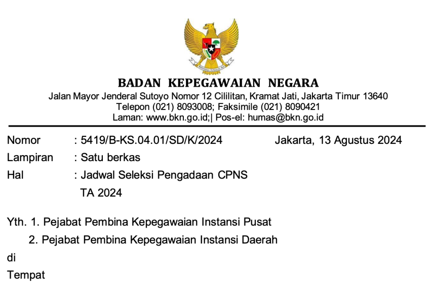 Pendaftaran CPNS 2024 Diperpanjang, Ini Jadwal Terbaru dari BKN