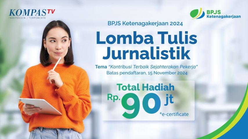 BPJS Ketenagakerjaan Gelar Lomba Tulis Jurnalistik 2024, Sediakan Hadiah Rp90 Juta