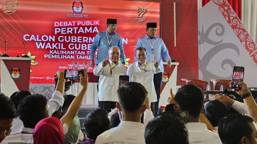 Debat Pilgub Kaltim 2024: Isran-Hadi vs Rudy-Seno