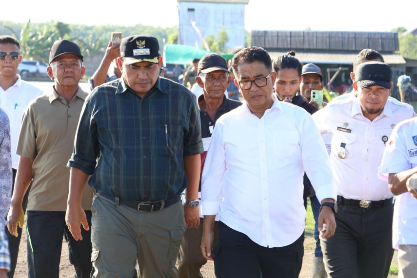 Pj Bupati PPU dan Gubernur Kaltim Tinjau Potensi Pengembangan Rumput Laut di Desa Maruat