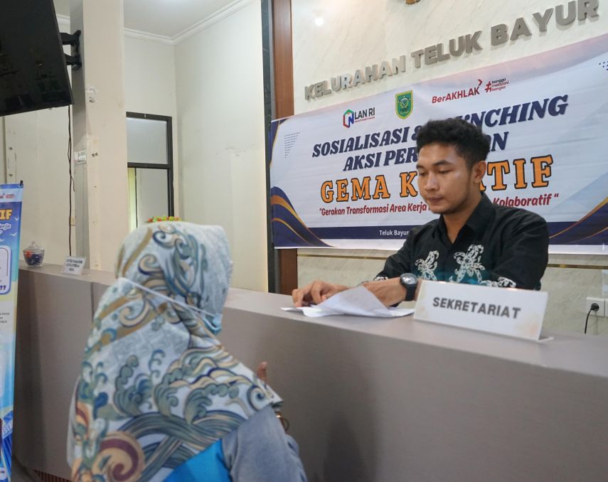 Gema Kreatif, Program Kelurahan Teluk Bayur Ciptakan Layanan Terpadu Satu Pintu