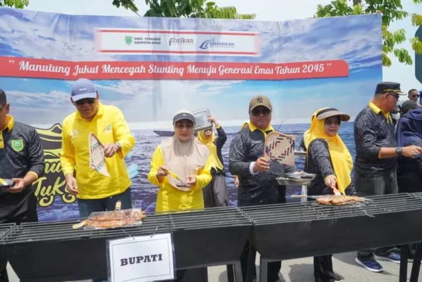 Pesta Bakar Ikan di Berau Habiskan 14 Ton Ikan Segar