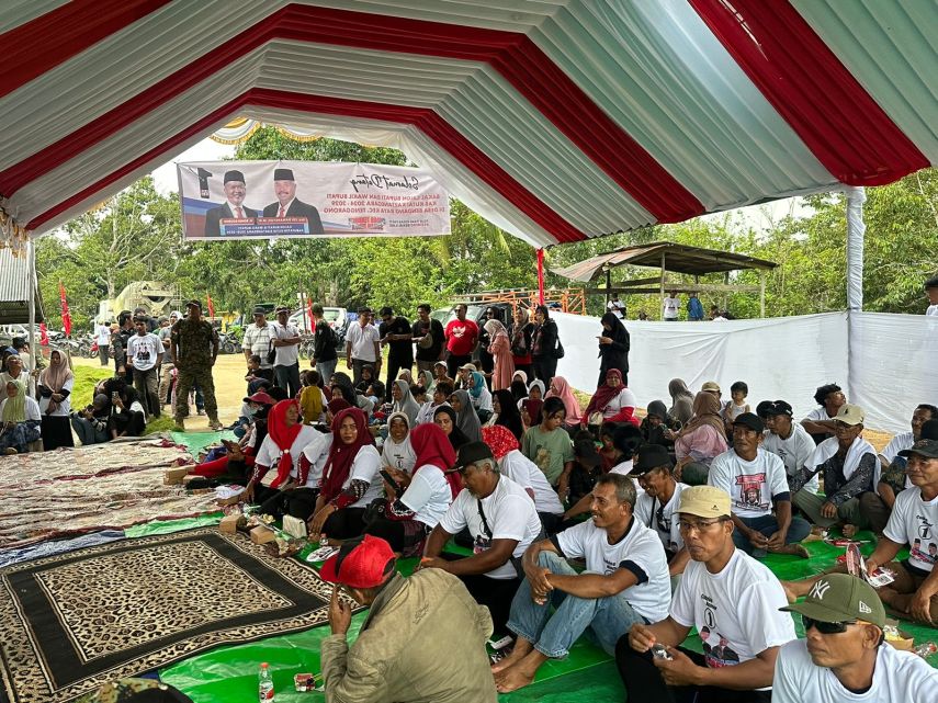 Warga Lamin Datuq Dukung Edi-Rendi, Buah Pembangunan Nyata di Pedalaman