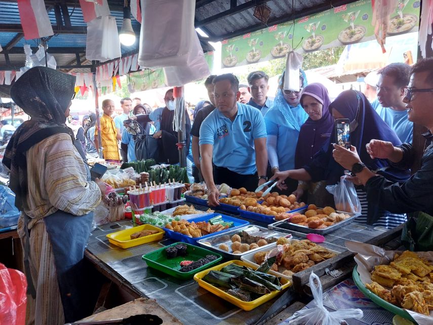 Rudy Mas'ud Sapa Pedagang Pasar Mangkurawang, Dorong Pembenahan Fasilitas dan Sosialisasi Aktivitas Pasar