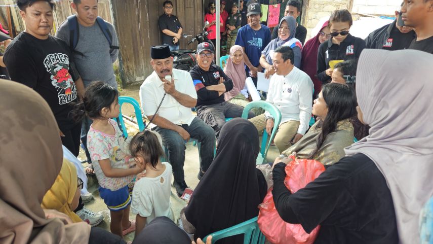 ⁠Edi Damansyah Sapa Warga di Tengah Hujan, Tegaskan Komitmen Pemberdayaan