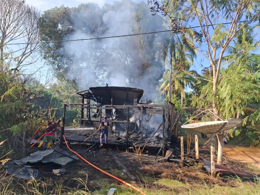 Gudang Logistik Warga Tubaan Dibakar ODGJ