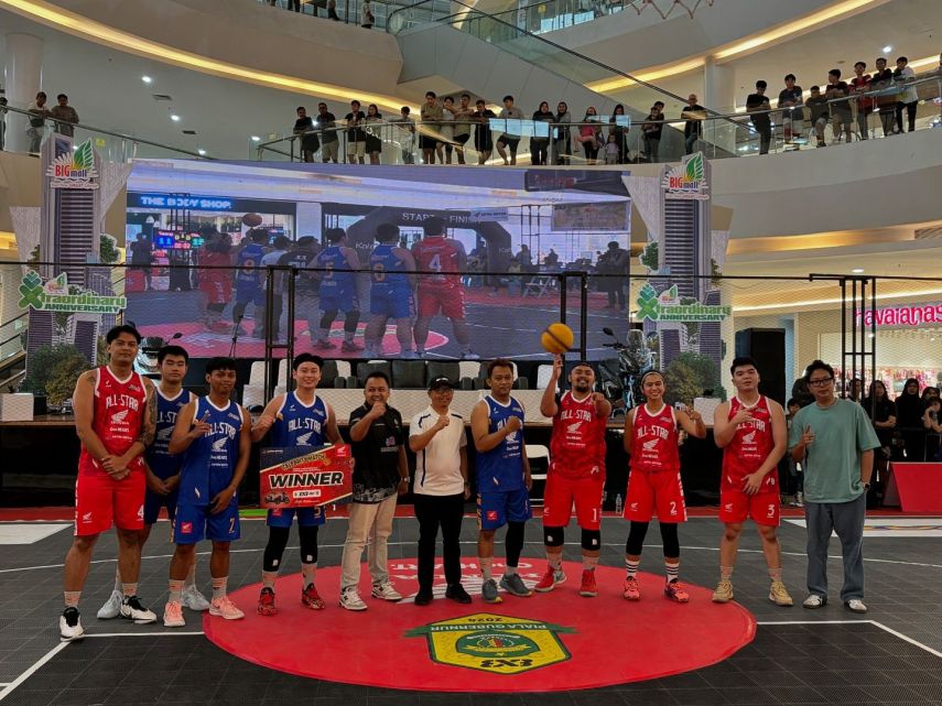 Kejuaraan Basket 3×3 Piala Gubernur Kaltim Digelar di Big Mall Samarinda