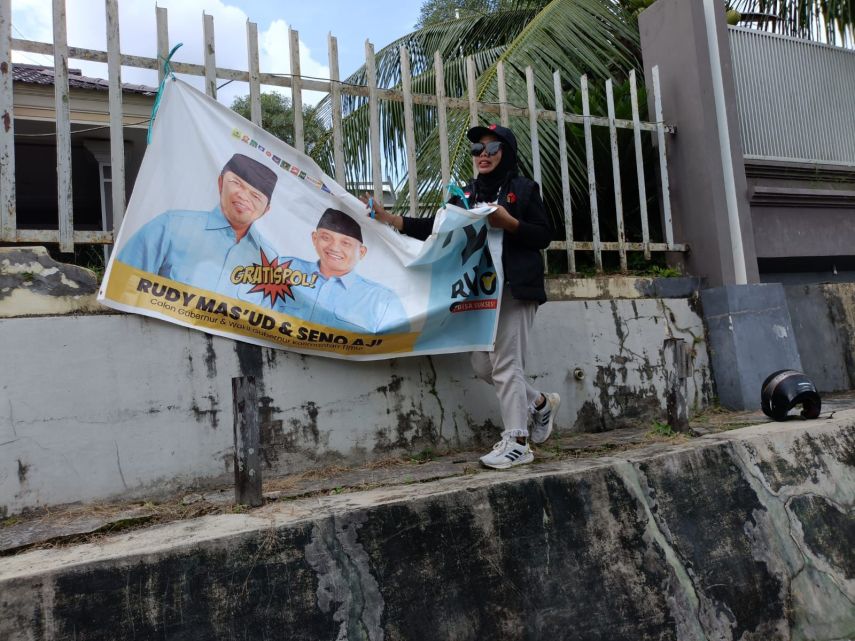 Hari ke-2 Masa Tenang, Tim Gabungan Gencar Tertibkan Ratusan Algaka di Setiap Titik Kota Samarinda