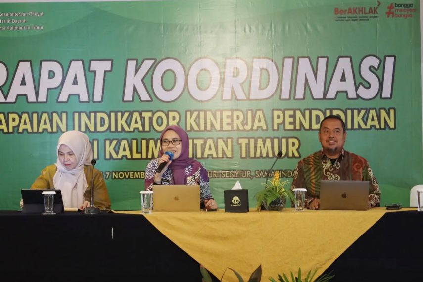 Sinergi untuk Kemajuan Pendidikan, Biro Kesra Kaltim Gelar Rakor Evaluasi Indikator Kinerja