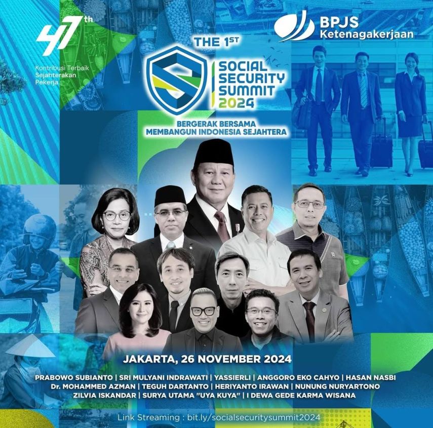 BPJS Ketenagakerjaan Gelar Social Security Summit 2024: Strategi Hadapi Tantangan Global Menuju Indonesia Emas 2045