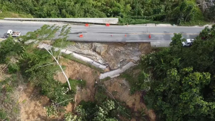 Jalan Menuju IKN Amblas 3 Meter, Kendaraan Berat Tak Bisa Melintas