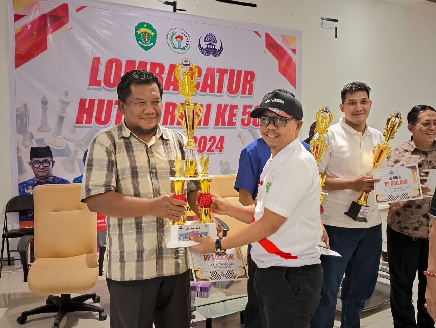 Peringati HUT KORPRI ke 53, Dispora Kaltim Gelar Lomba Catur Antar OPD