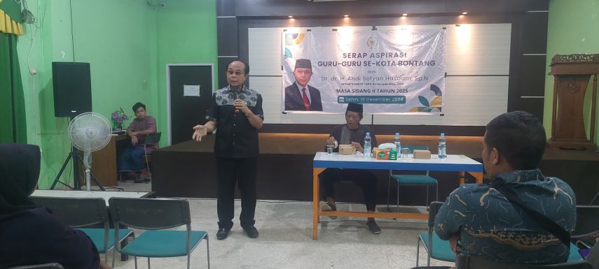 Reses di Bontang, Senator DPD RI Sofyan Hasdam Dicurhati Guru Swasta