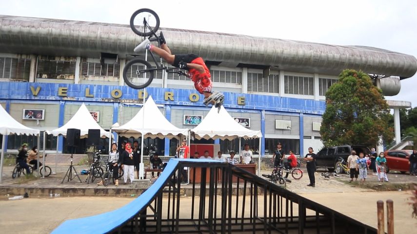 BMX Anak Usia Dini di Festival Lomba Olahraga Masyarakat, Jadi Ajang Pembinaan Atlet Muda Kaltim