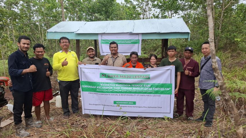 PT Daya Maju Lestari Dorong Perekonomian Desa Enggelam Lewat Program Budidaya Ternak Babi