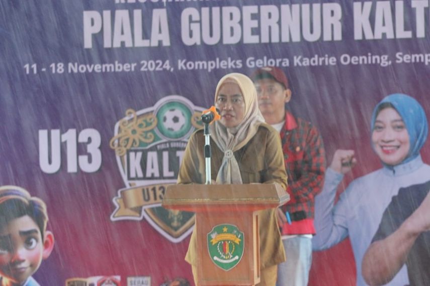  Turnamen Piala Gubernur Kaltim U-13 dan U-15 Resmi Dibuka, Sri Wartini: Jadi Ajang Cetak Atlet Potensial