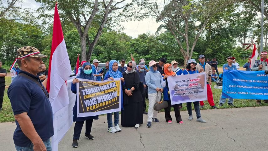 Hak Pensiun Terabaikan, PT Pupuk Kaltim Didemo Mantan Karyawan