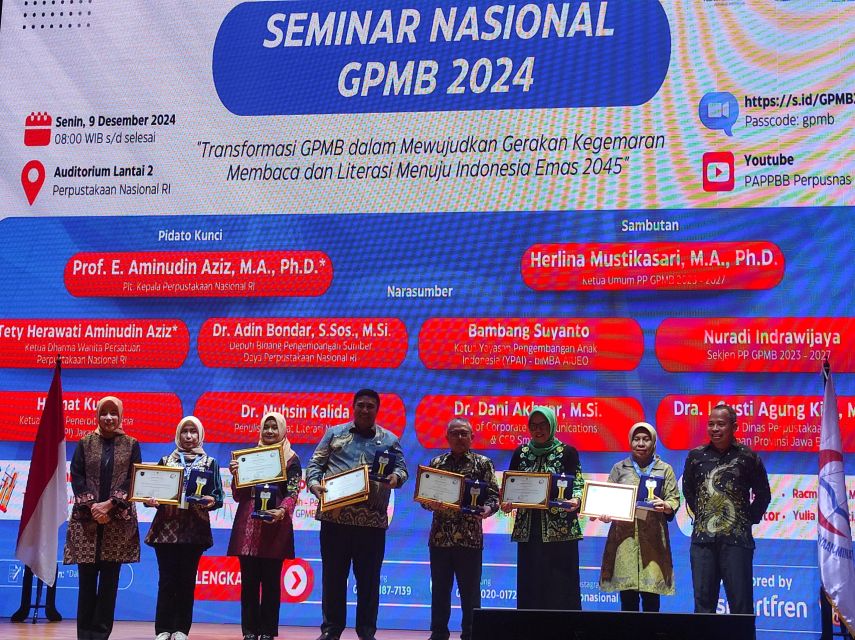 GPMB Kaltim dan DPK Raih Penghargaan Literasi Terbaik Nasional