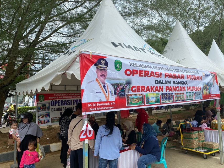 Pasar Murah Tenggarong Diserbu, Upaya Pemerintah Kukar Kendalikan Inflasi