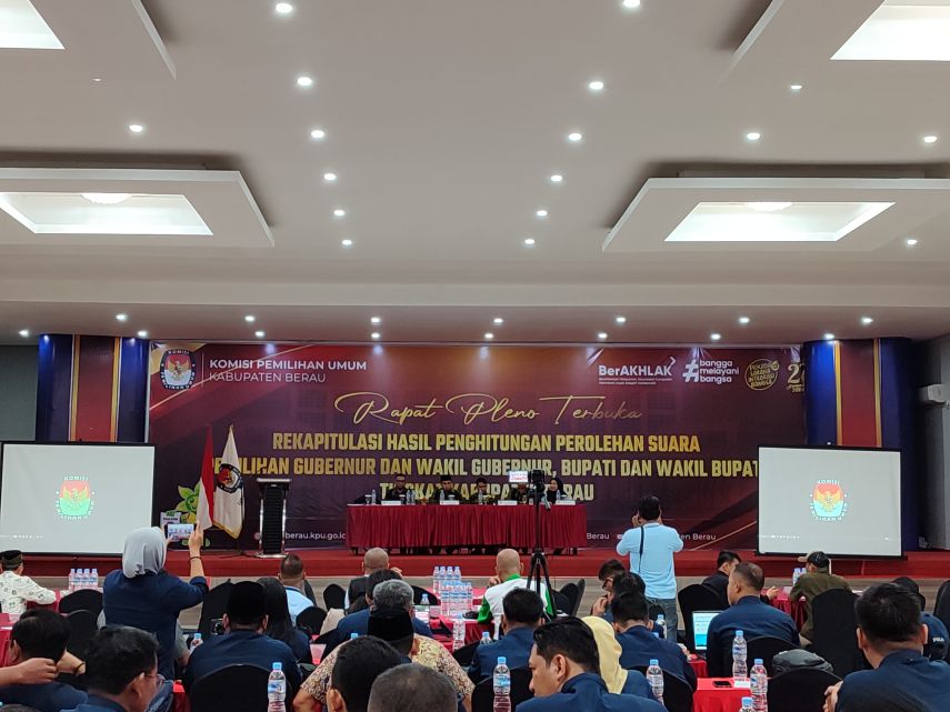 Rekapitulasi Tingkat Kabupaten, KPU Berau Pastikan Rapat Pleno Bisa Lebih Cepat Selesai