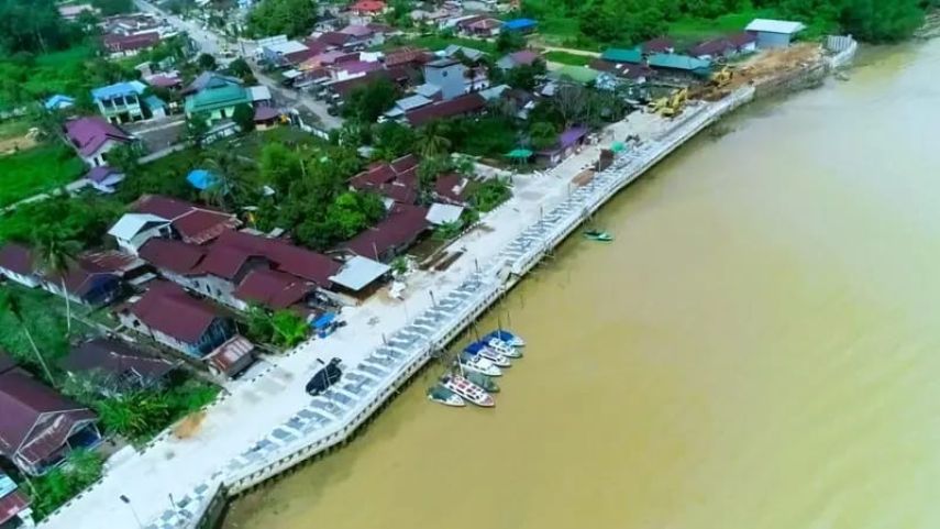 Gelontorkan Rp 59 Miliar, Pembangunan Turap Gunung Tabur Ditarget Rampung Akhir Tahun 2024