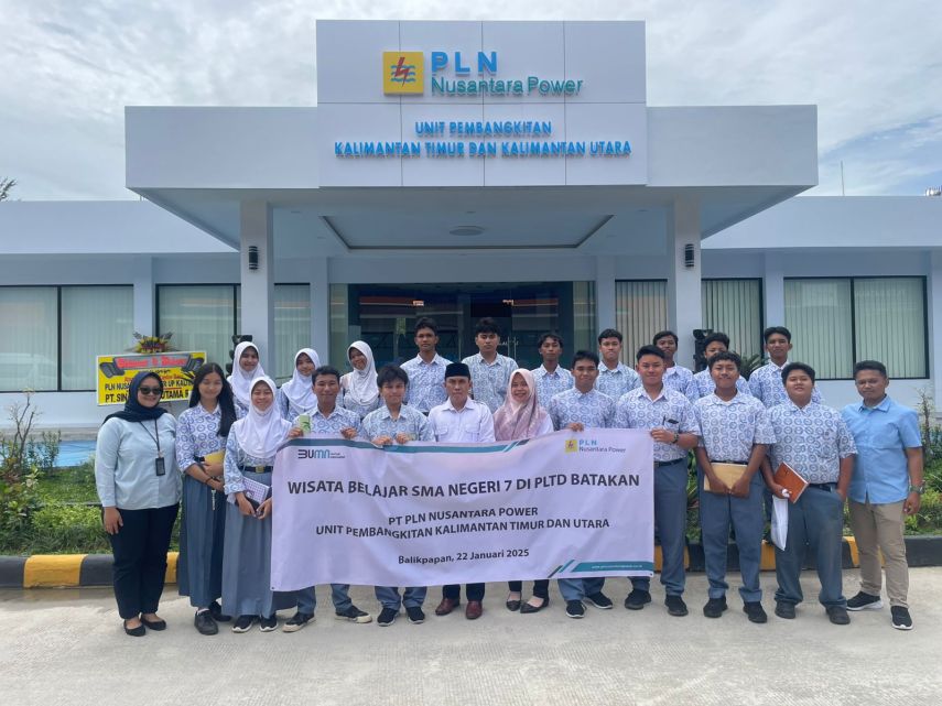 Antusiasme Siswa SMA 7 Balikpapan Kunjungi Pembangkit PLN Nusantara Power UP Kaltimra