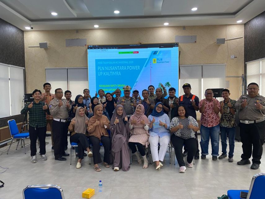 PLN Nusantara Power UP Kaltimra Gandeng Kepolisian Gelar Sosialisasi Safety Driving