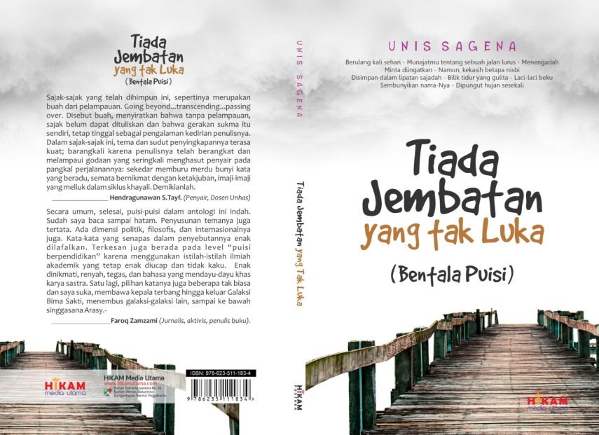 Review Buku Puisi "Tiada Jembatan yang tak Luka" Karya Unis Sagena