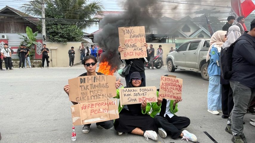 Mahasiswa Kaltim Kembali Turun ke Jalan dengan Tagar #IndonesiaGelap, Tuntut Pencabutan Inpres dan Kejelasan Janji Kampanye Gubernur Terpilih