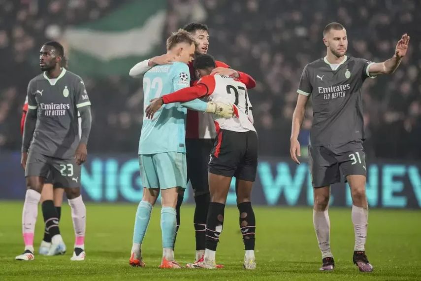 Feyenoord Kalahkan AC Milan 1-0 di De Kuip, Rossoneri Harus Menang di Leg Kedua