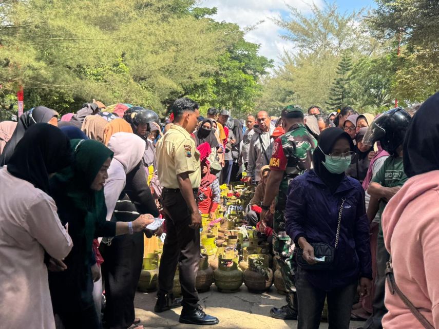 Operasi Pasar Murah LPG 3 Kg di Tenggarong, Disperindag Kukar Sediakan 560 Tabung Gas