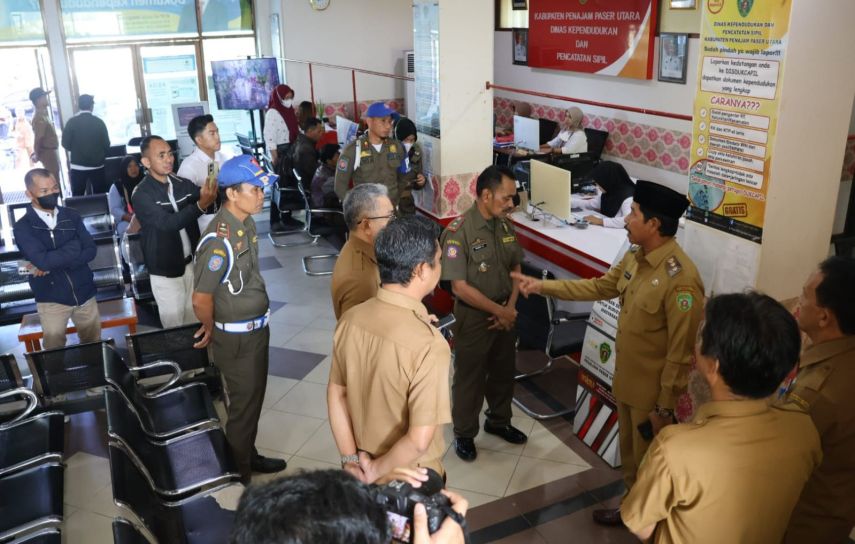 Wakil Bupati PPU Sidak ASN dan THL, Tindak Pegawai yang Langgar Disiplin