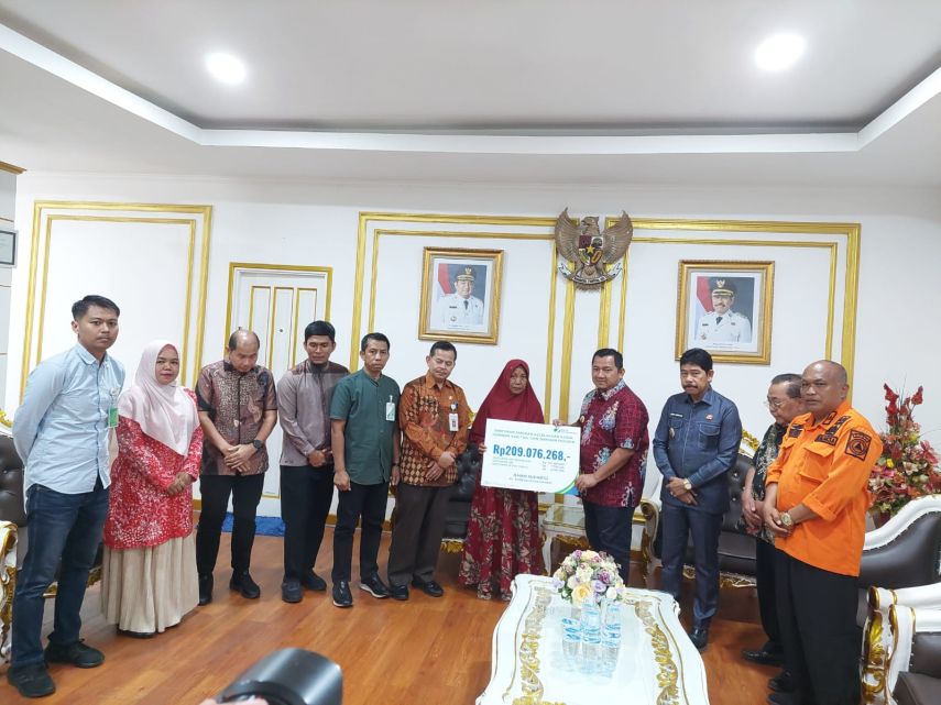 Keluarga Korban KMP Muchlisa Terima Santunan JKK Rp209 Juta dari BPJS Ketenagakerjaan