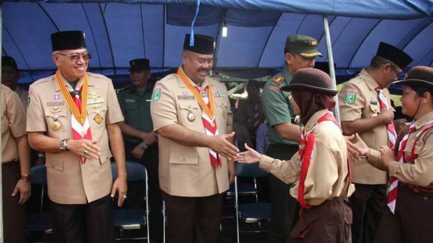Dispora Kukar Tekankan Pembinaan Karakter dan Kemandirian Lewat Pramuka