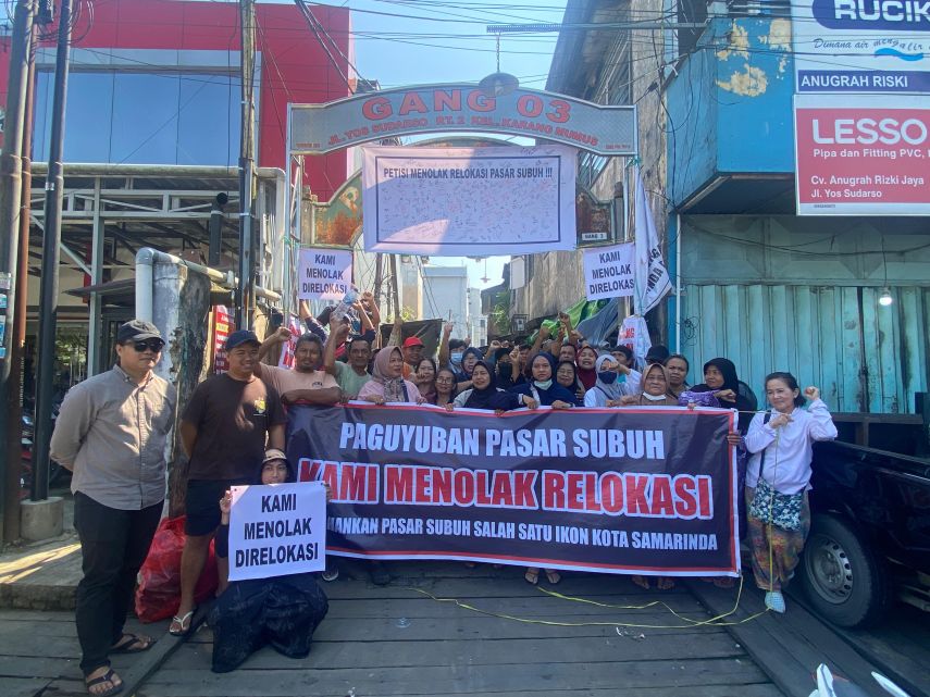 Pedagang Pasar Subuh Samarinda Tolak Relokasi ke Pasar Beluluq, Sebut Proses Penuh Intimidasi