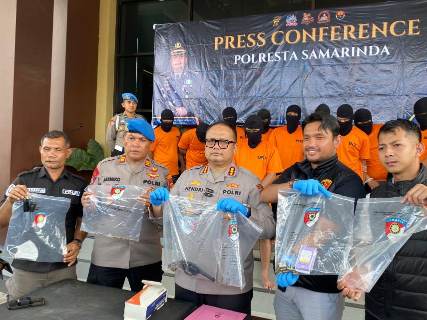 Polisi Dalami Asal Senpi Eksekutor Pembunuhan di Depan THM Samarinda