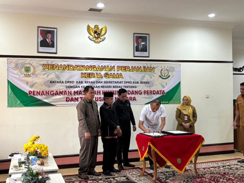 Cegah Ketimpangan Hukum Perdata, DPRD dan Kejari Berau Teken MoU
