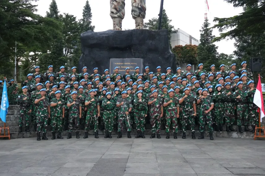 1.117 Prajurit TNI Sandang Baret Biru, Siap Jalankan Misi Perdamaian PBB