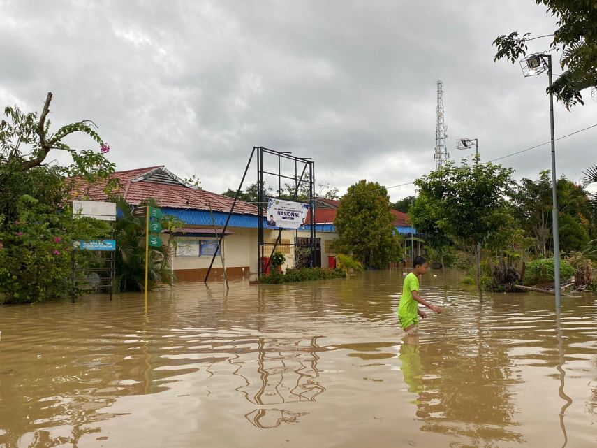 33 Ruang Kelas SMAN 4 Samarinda Terendam Banjir, Kepala Sekolah Pastikan Proses Pembelajaran Diundur